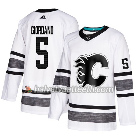 Miesten NHL Calgary Flames Pelipaita Mark Giordano 5 2019 All-Star Adidas Valkoinen Authentic